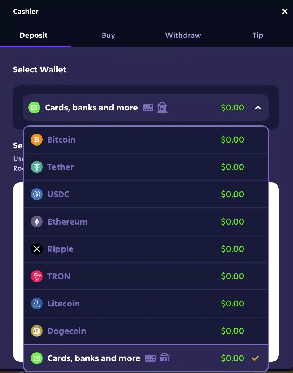 Roobet Bank Account image 4