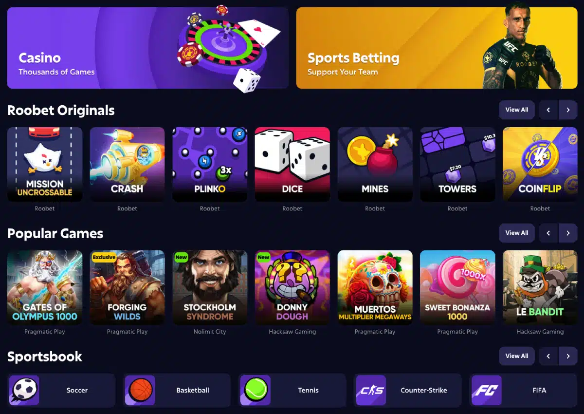 Roobet Casino VPN image 4